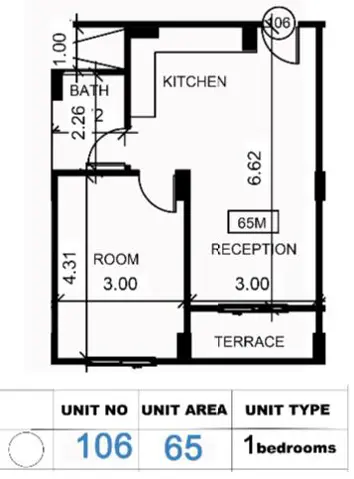 F106_  Ground building _View_Pool